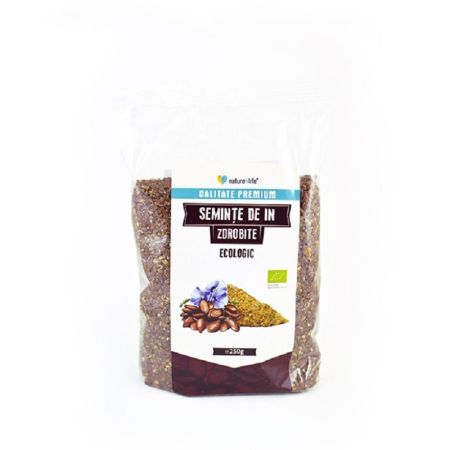 Seminte Bio de in ecologice zdrobite, 250 g, Nature 4 Life