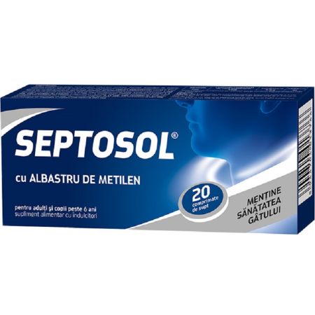 Septosol cu Albastru de Metilen, 20 comprimate, Biofarm