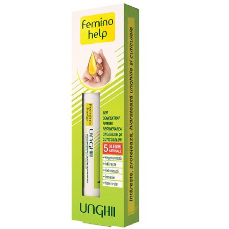 Ser concentrat pentru regenerarea unghiilor si cuticulelor Feminohelp, 2 ml, Zdrovit