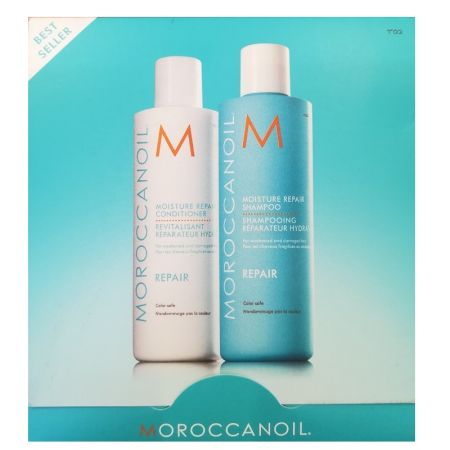 Oferta pachet Sampon si Conditioner reparator, MRSC10G2RO, 10 ml, Moroccanoil