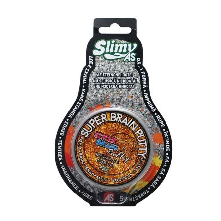 Slime super Brain cu efect Metalic, 34050, Slimy As