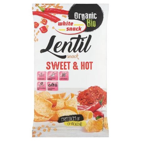 Snacks din linte dulce si iute, 45 g, White Snack