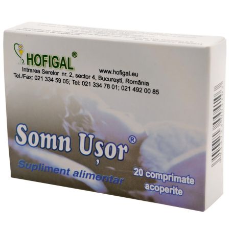 Somn usor, 20 comprimate, Hofigal