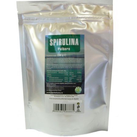 Spirulina pulbere, 200gr, Herbal Sana