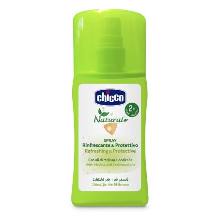 Spray pentru protectie naturala cu ulei din Melissa si Andiroba, 2luni+, 100ml, Chicco 