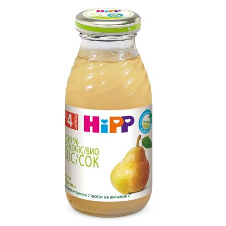 Suc Bio de pere, +4 luni, 200 ml, Hipp