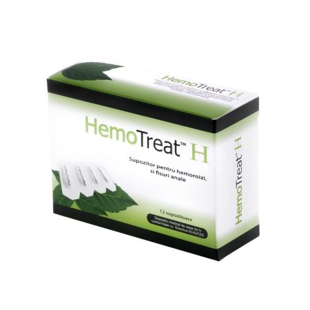 Supozitoare pentru hemoroizi HemoTreat H, 12 bucati, GlobalTreat