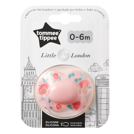 Suzeta Ortodontica Little London, Fete 0-6 luni, 1 buc, TT0156, Tommee Tippee