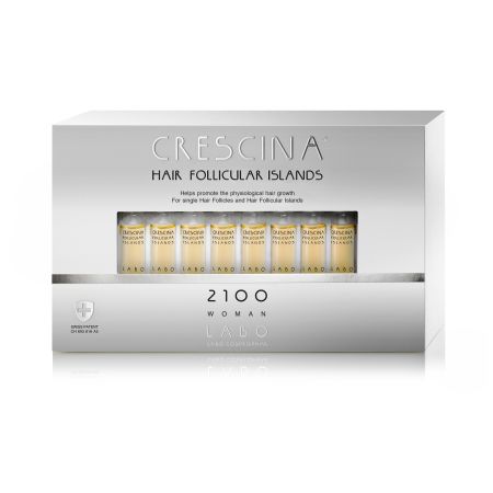 Tratament pentru stadii avansate de rarire a parului la femei Crescina Follicular Islands 2100, 20 fiole x 3.5 ml, Labo