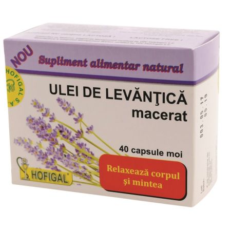 Ulei de levantica macerat, 40 capsule, Hofigal