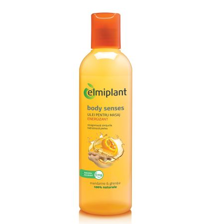 Ulei de masaj energizant cu mandarine si ghimbir, 250 ml, Elmiplant