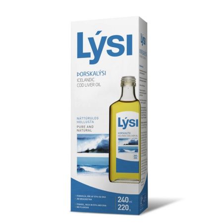 Ulei din ficat de cod Natural, 240 ml, Lysi