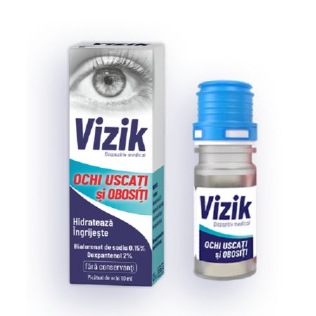 Picaturi pentru ochi uscati si obositi, 10 ml, Vizik