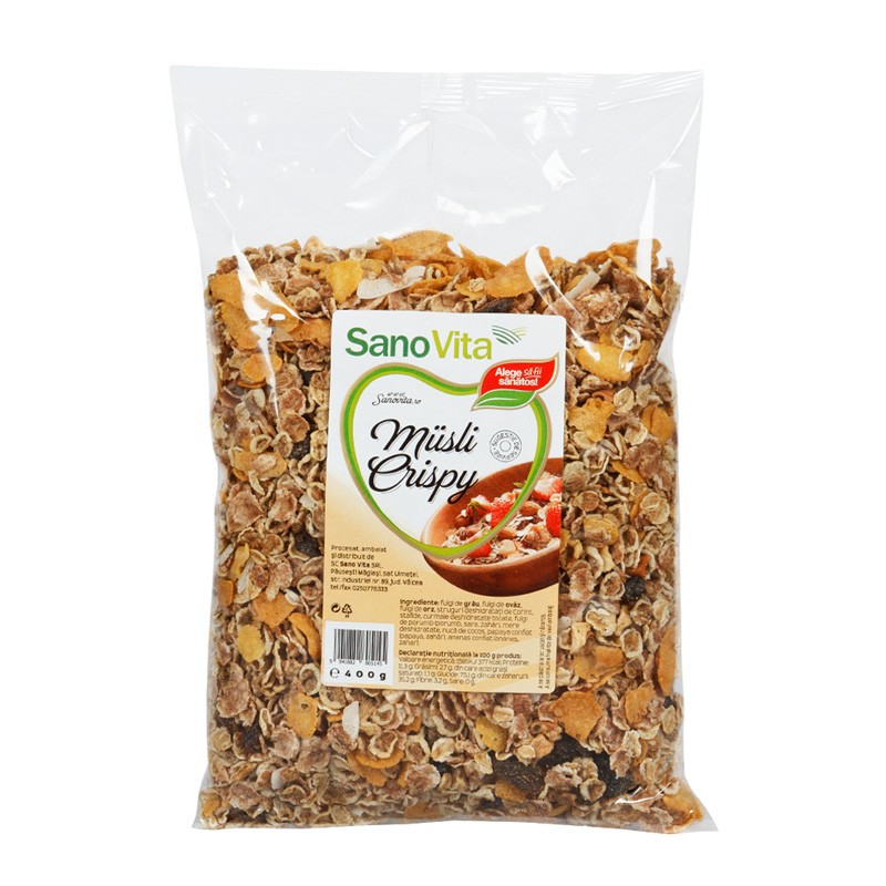 Musli Crispy, 400 gr, Sanovita