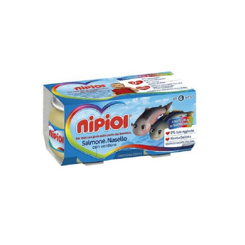 Piure de somo si merluciu, 2x80 gr, Nipiol