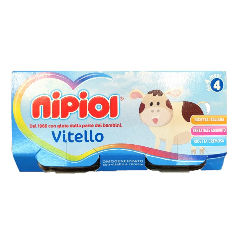 Piure vitel fara gluten, 2x 80 gr, Nipiol