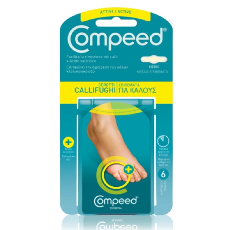 Plasturi activi pentru bataturi profunde Mediu, 6 bucati, Compeed