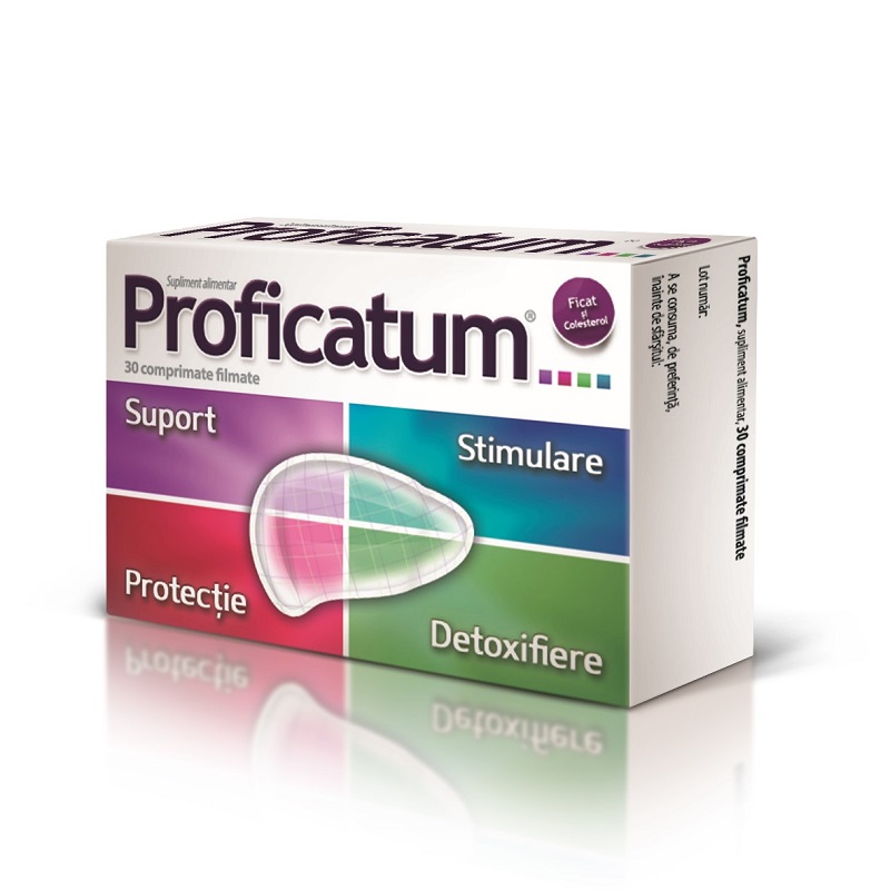 Proficatum, 30 comprimate filmate, Aflofarm