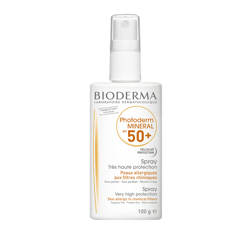 Protectie solara spray SPF 50+ Photoderm Mineral, 100 g, Bioderma