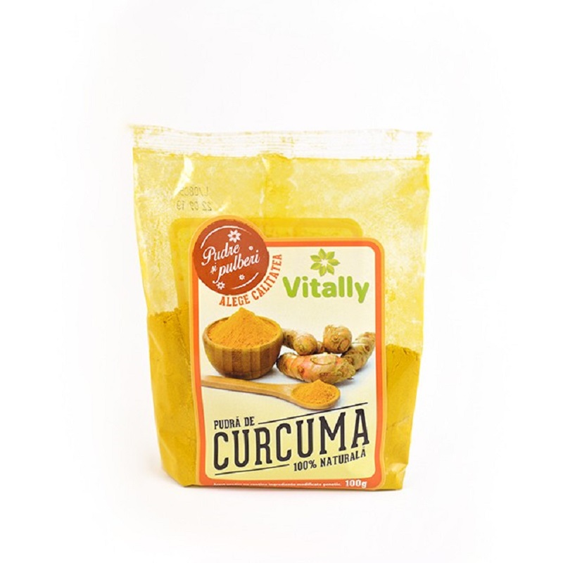 Pudra de Curcuma (Turmeric), 100 gr, Vitally