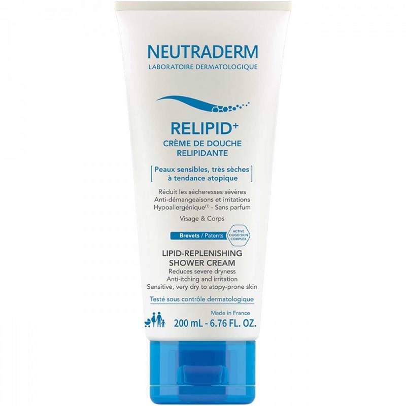 Crema de dus, Relipid plus, Relipidant, 200 ml, Neutraderm