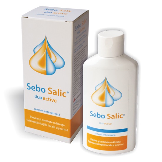 Sampon antimatreata Sebo Salic duo active, 125 ml, Slavia Pharm