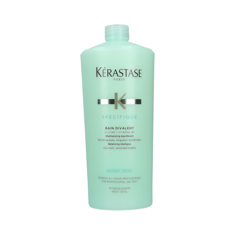 Sampon echilibrant pentru radacini grase si lungimi sensibilizate Specifique Bain Divalent, 1000 ml, Kerastase