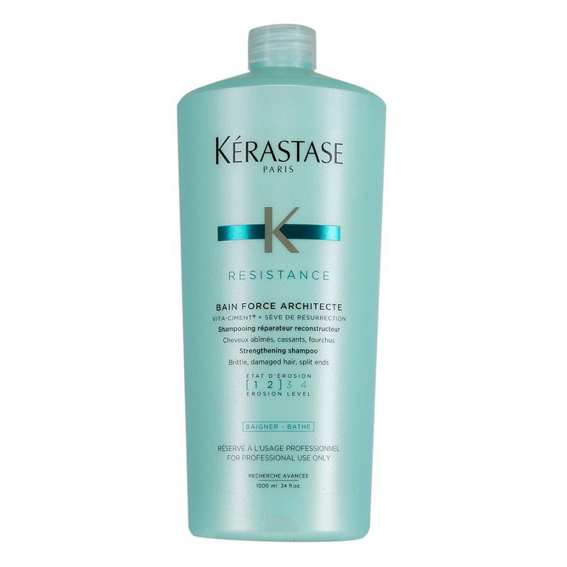 Sampon pentru par degradat Resistance Bain Force Architecte, 1000 ml, Kerastase