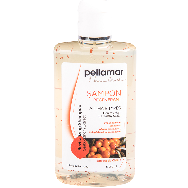 Sampon regenerant cu extract de catina, 250 ml, Pellamar