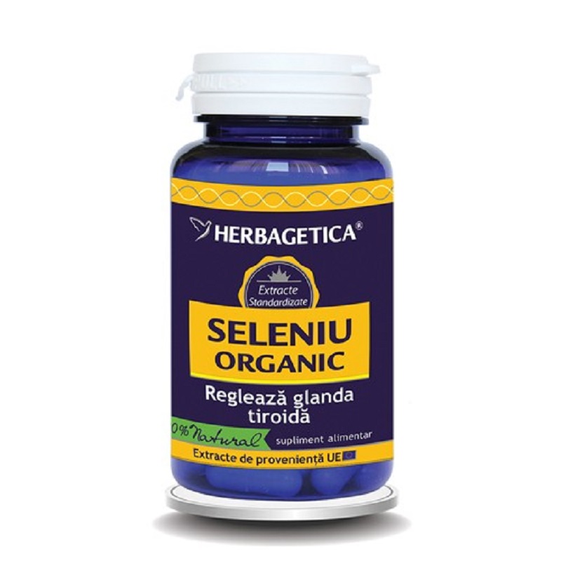 Seleniu Organic, 60 capsule, Herbagetica