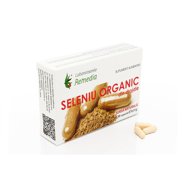 Seleniu Organic, 30 capsule, Remedia