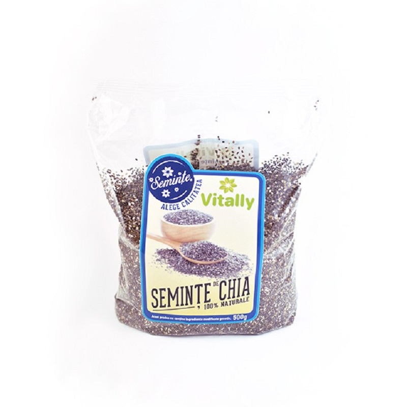 Seminte de chia, 500 g, Vitally