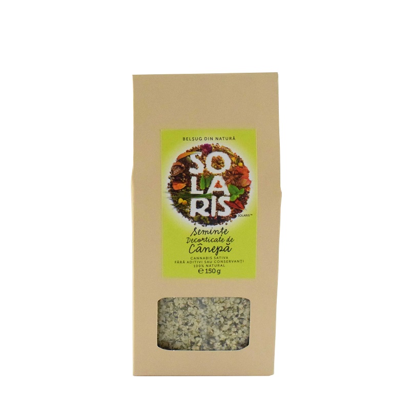 Seminte decorticate de canepa, 250 g, Solaris