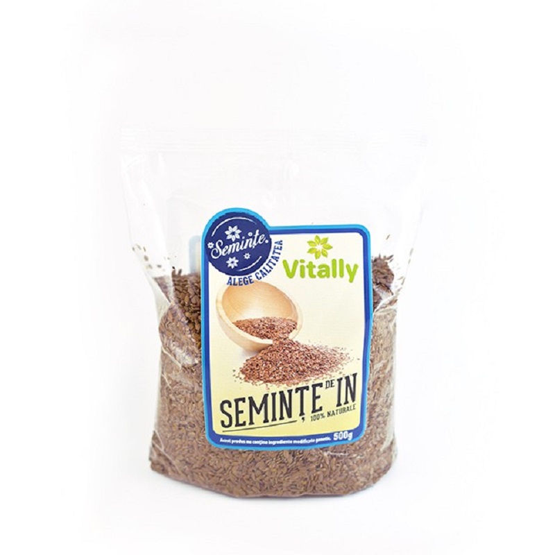 Seminte de in, 500 g, Vitally