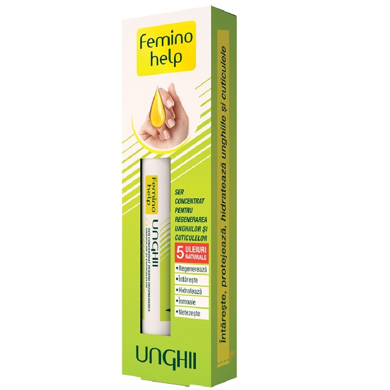 Ser concentrat pentru regenerarea unghiilor si cuticulelor Feminohelp, 2 ml, Zdrovit