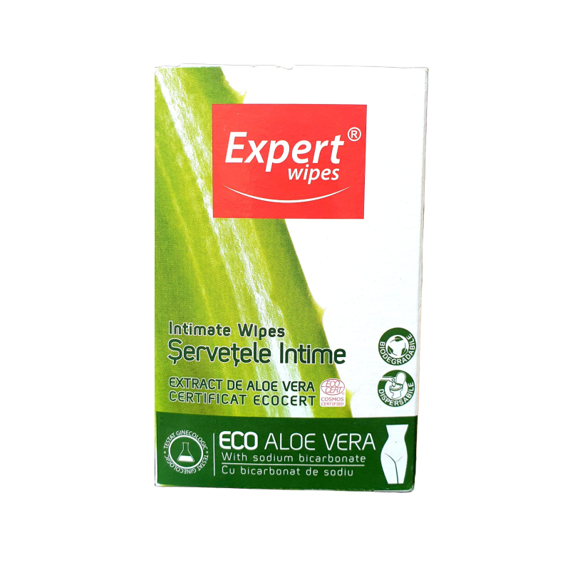 Servetele intime, 10 bucati, Expert Wipes