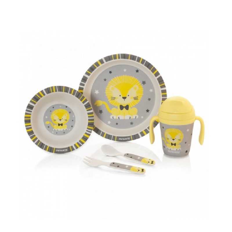 Set recipiente Eco pentru Picnic, Leo Natur Meal, 89215, Miniland