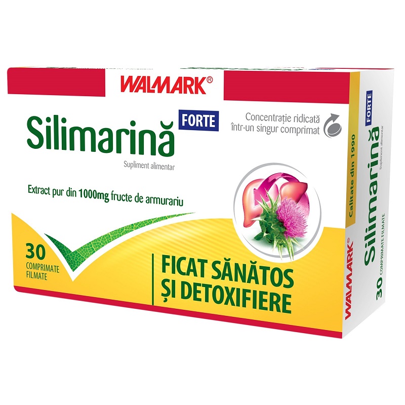 Silimarina Forte, 1000mg, 30 comprimate, Walmark