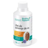 Ulei din seminte in, 1000 mg, 90 capsule, Rotta Natura