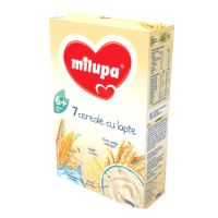 7 cereale cu lapte,  +6 luni, 250 g, Milupa