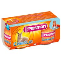 Piure cu carne de iepure de la 4 luni, fara gluten, 2 buc x 80 gr, Plasmon