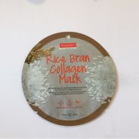 Masca tratament din celuloza naturala, luminozitate si hranire, extract din tarate de orez, colagen si vit.E, 8g, Purederm