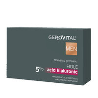Fiole cu acid hialuronic 5% Men, 10 fiole x 2 ml, Gerovital