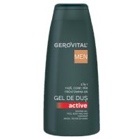 Gel de dus 3 in 1 Active Men, 400 ml, Gerovital