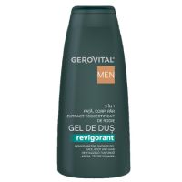 Gel de dus 3 in 1 Revigorant Men, 400 ml, Gerovital
