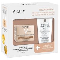Neovadiol Complex Substitutiv ten uscat 50ml + Demachiant 3in1 Purete Thermale 100ml, VRO01392, Vichy
