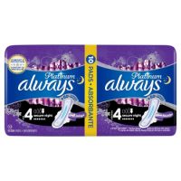 Absorbante Night Platinum Duo, Marimea 4, 10 bucati, Always