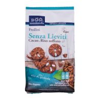 Biscuiti vegani cu cacao si orez Bio, 350 g, Sottolestelle