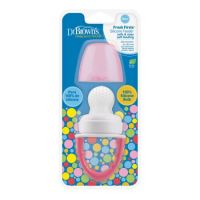 Dispozitiv de hranire din silicon Fresh First Roz, 4 luni+, TF005, Dr Browns