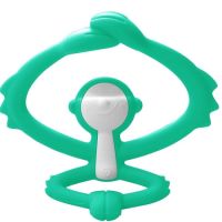 Inel gingival din silicon, P8081-1, Maimutica Verde, Mombella